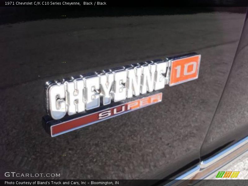 Black / Black 1971 Chevrolet C/K C10 Series Cheyenne