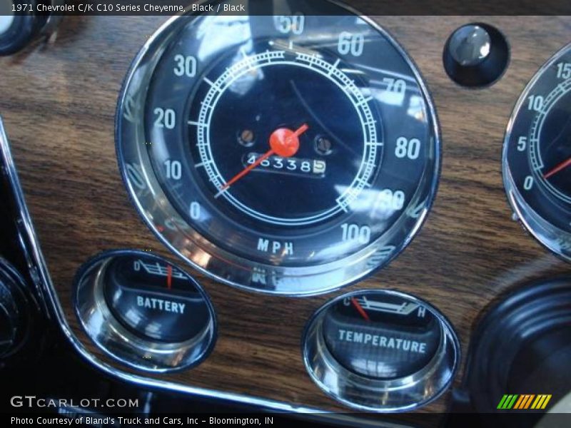 Black / Black 1971 Chevrolet C/K C10 Series Cheyenne