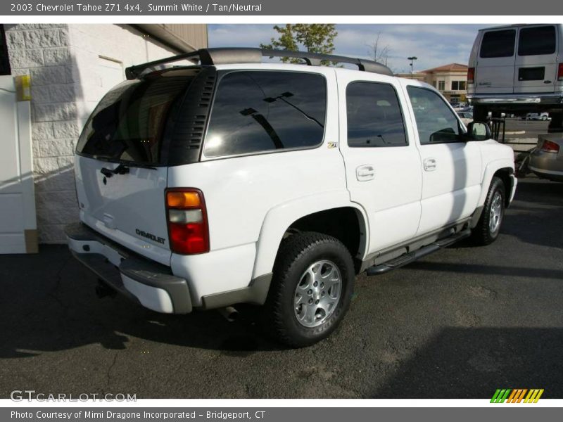 Summit White / Tan/Neutral 2003 Chevrolet Tahoe Z71 4x4