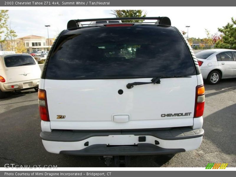 Summit White / Tan/Neutral 2003 Chevrolet Tahoe Z71 4x4