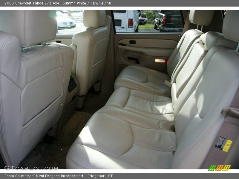 Summit White / Tan/Neutral 2003 Chevrolet Tahoe Z71 4x4