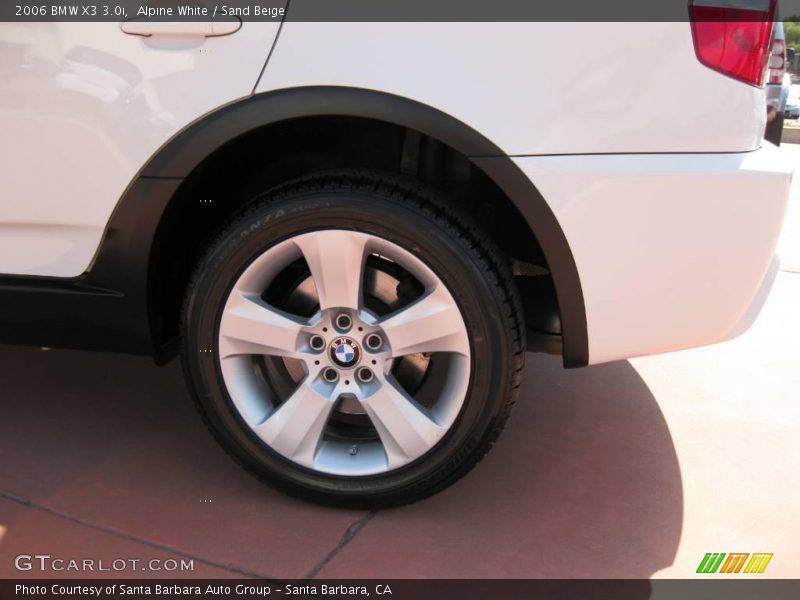 Alpine White / Sand Beige 2006 BMW X3 3.0i