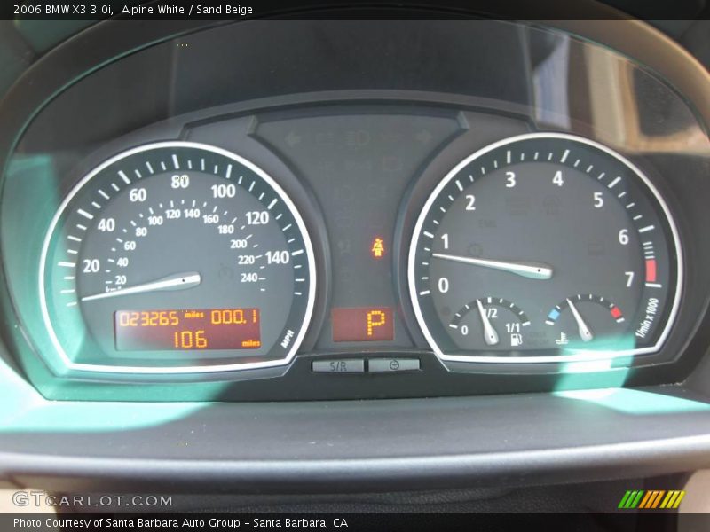 Alpine White / Sand Beige 2006 BMW X3 3.0i