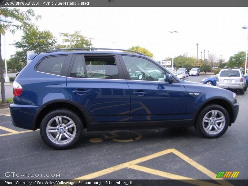 Mystic Blue Metallic / Black 2006 BMW X3 3.0i