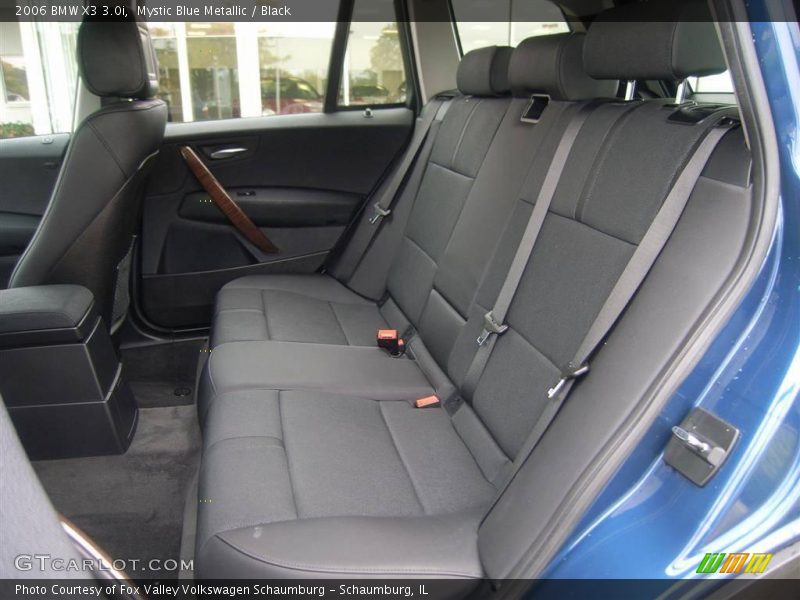 Mystic Blue Metallic / Black 2006 BMW X3 3.0i
