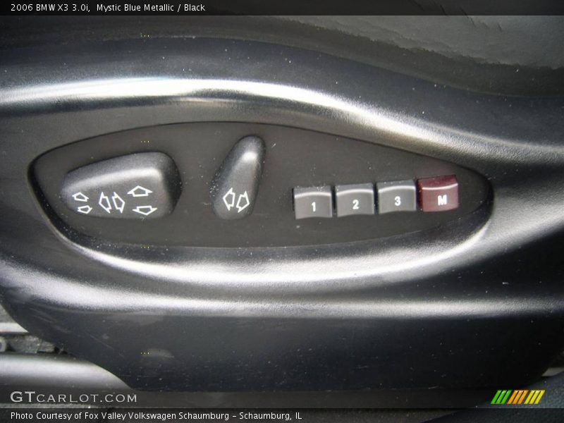 Mystic Blue Metallic / Black 2006 BMW X3 3.0i