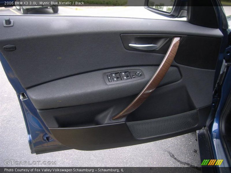Mystic Blue Metallic / Black 2006 BMW X3 3.0i