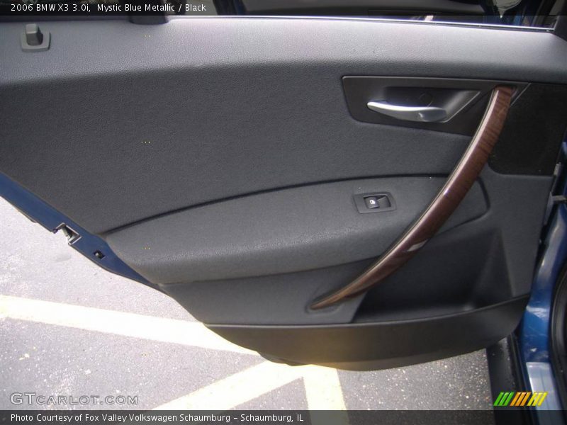 Mystic Blue Metallic / Black 2006 BMW X3 3.0i