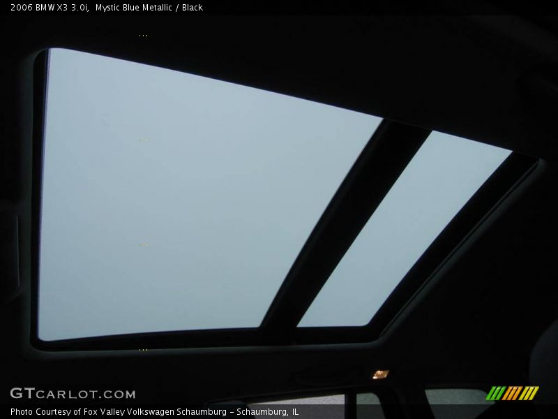 Mystic Blue Metallic / Black 2006 BMW X3 3.0i