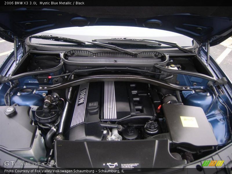 Mystic Blue Metallic / Black 2006 BMW X3 3.0i