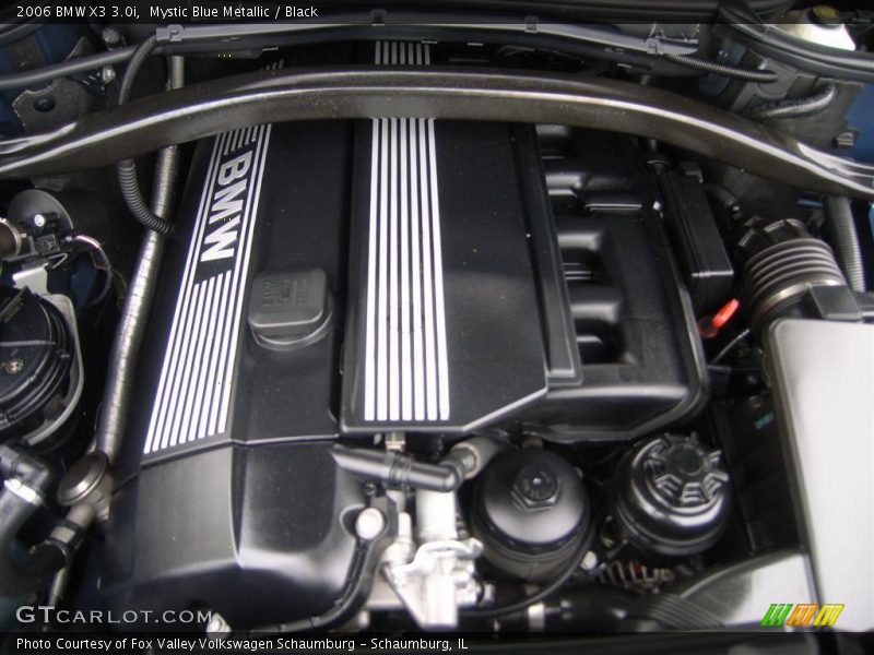 Mystic Blue Metallic / Black 2006 BMW X3 3.0i