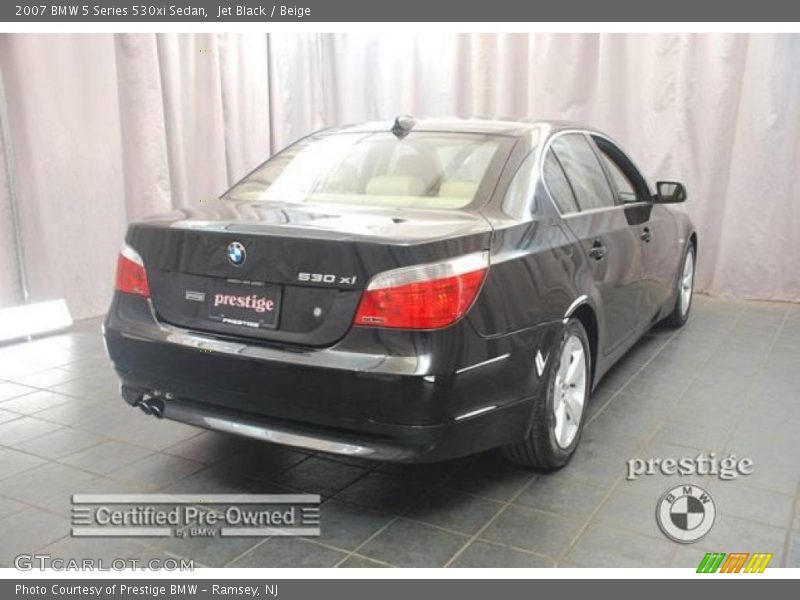 Jet Black / Beige 2007 BMW 5 Series 530xi Sedan