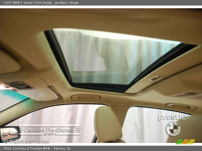 Jet Black / Beige 2007 BMW 5 Series 530xi Sedan