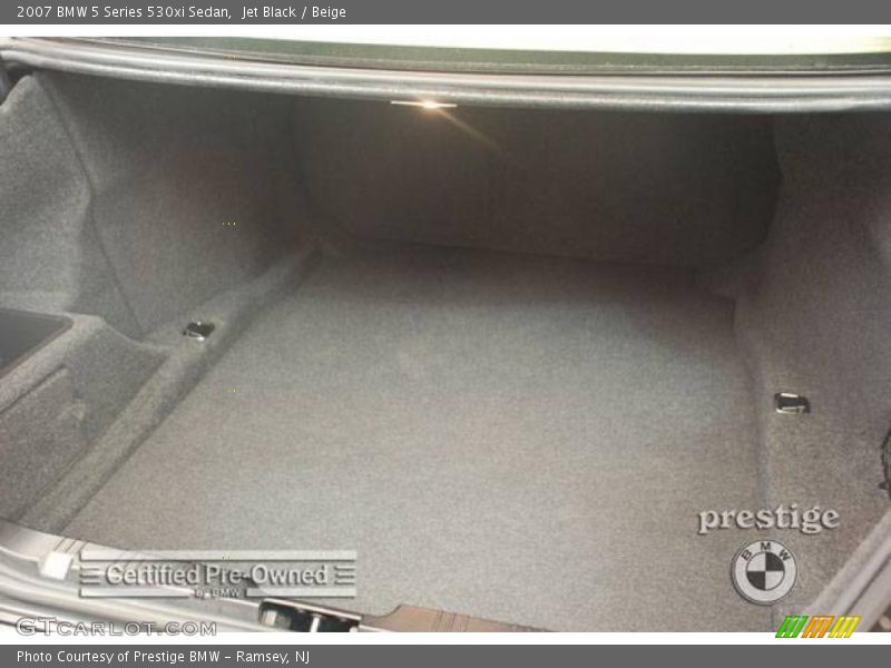 Jet Black / Beige 2007 BMW 5 Series 530xi Sedan