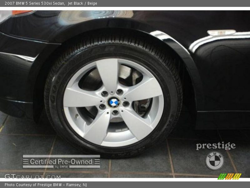 Jet Black / Beige 2007 BMW 5 Series 530xi Sedan