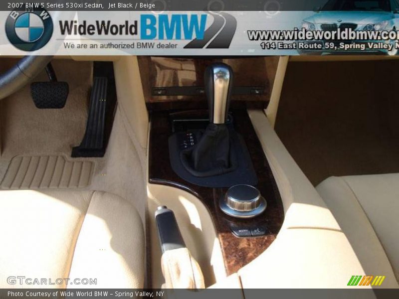 Jet Black / Beige 2007 BMW 5 Series 530xi Sedan