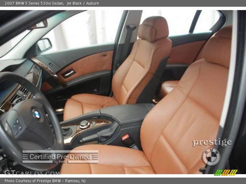 Jet Black / Auburn 2007 BMW 5 Series 530xi Sedan