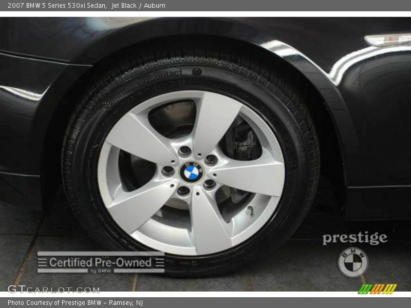 Jet Black / Auburn 2007 BMW 5 Series 530xi Sedan