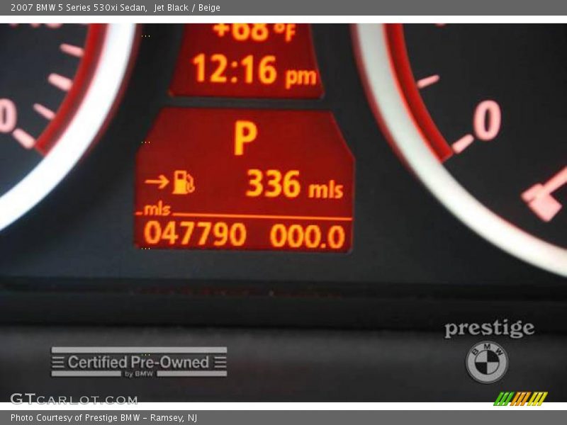 Jet Black / Beige 2007 BMW 5 Series 530xi Sedan