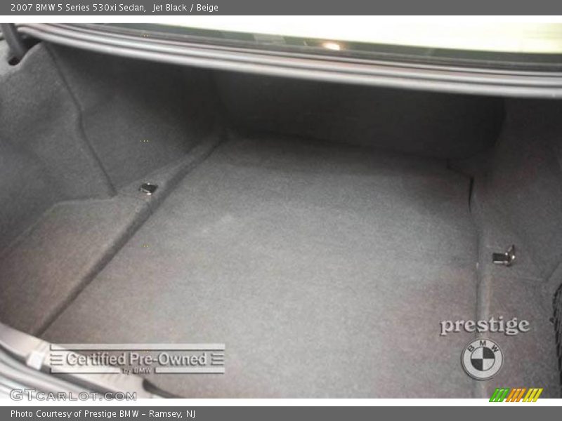 Jet Black / Beige 2007 BMW 5 Series 530xi Sedan