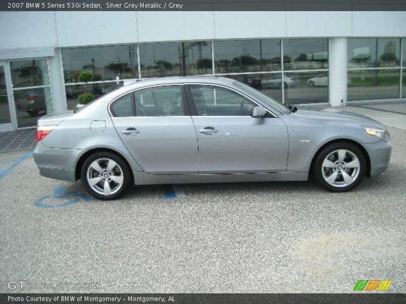 Silver Grey Metallic / Grey 2007 BMW 5 Series 530i Sedan