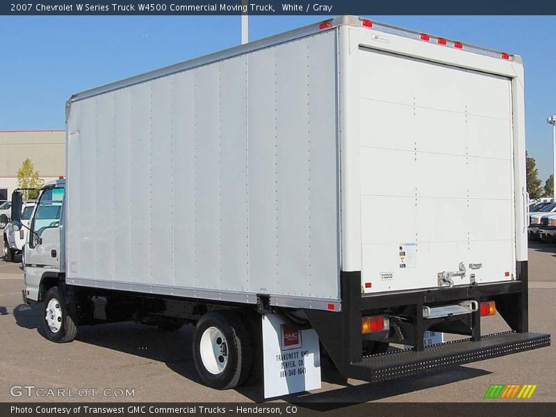 White / Gray 2007 Chevrolet W Series Truck W4500 Commercial Moving Truck