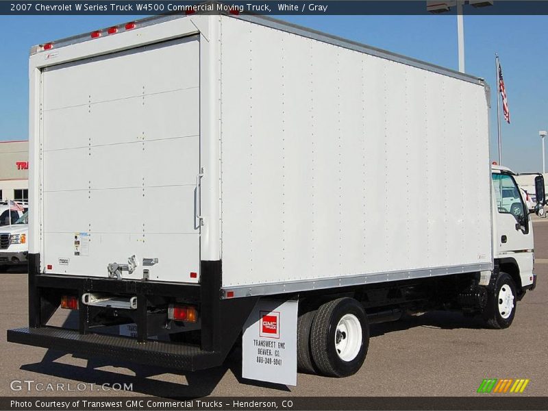White / Gray 2007 Chevrolet W Series Truck W4500 Commercial Moving Truck