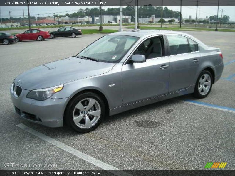 Silver Grey Metallic / Grey 2007 BMW 5 Series 530i Sedan