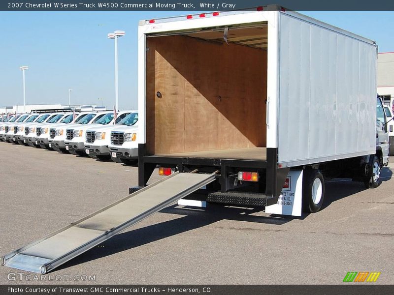 White / Gray 2007 Chevrolet W Series Truck W4500 Commercial Moving Truck