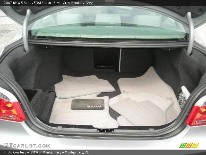 Silver Grey Metallic / Grey 2007 BMW 5 Series 530i Sedan