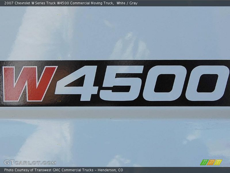 White / Gray 2007 Chevrolet W Series Truck W4500 Commercial Moving Truck