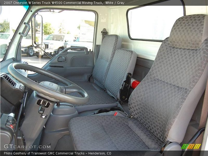 White / Gray 2007 Chevrolet W Series Truck W4500 Commercial Moving Truck