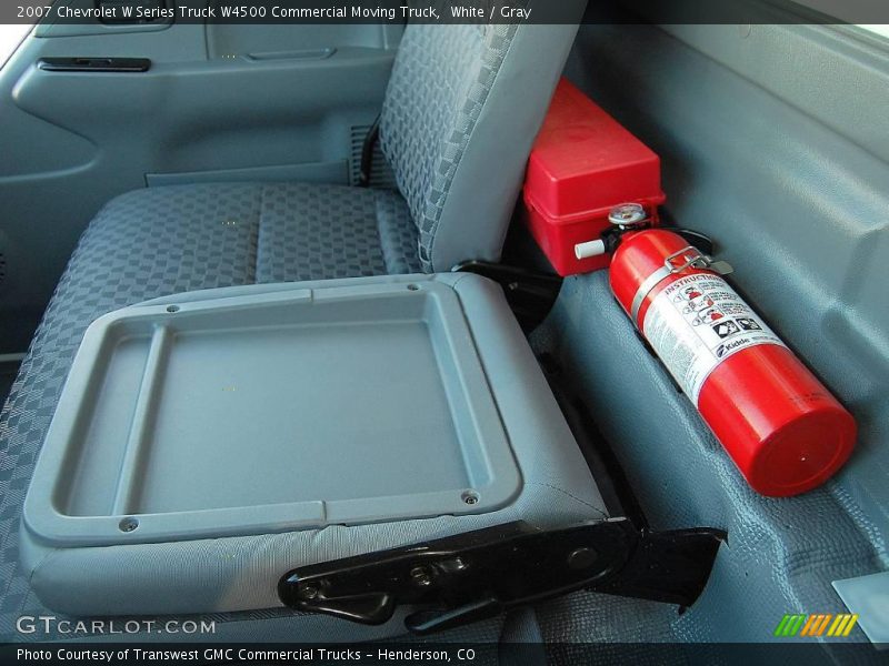 White / Gray 2007 Chevrolet W Series Truck W4500 Commercial Moving Truck