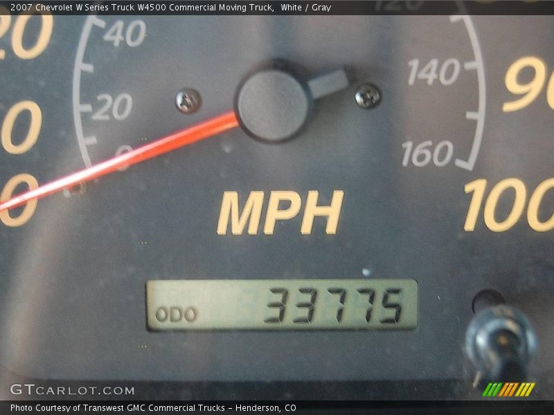 White / Gray 2007 Chevrolet W Series Truck W4500 Commercial Moving Truck