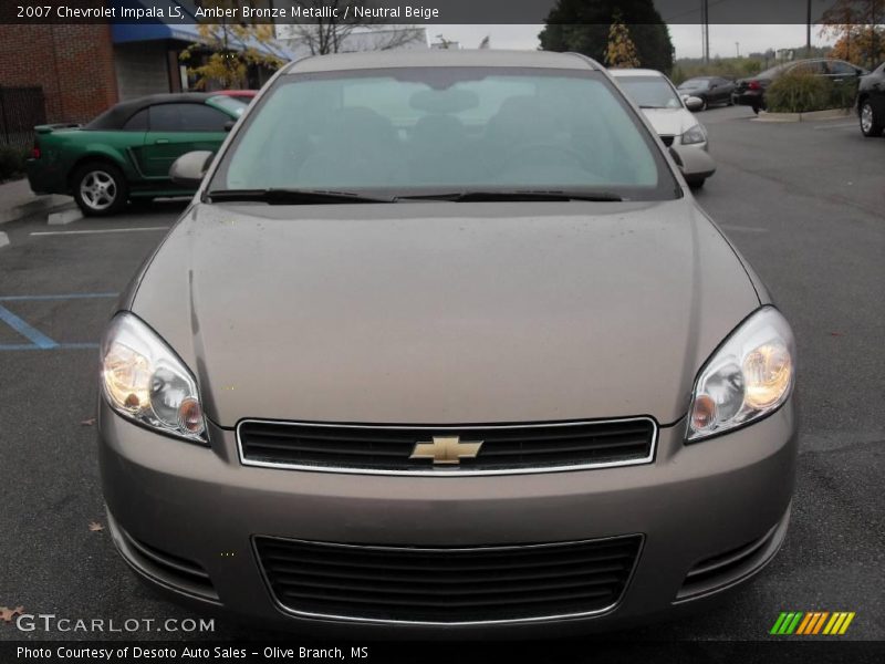 Amber Bronze Metallic / Neutral Beige 2007 Chevrolet Impala LS