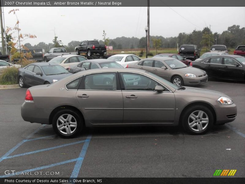 Amber Bronze Metallic / Neutral Beige 2007 Chevrolet Impala LS