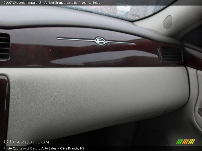 Amber Bronze Metallic / Neutral Beige 2007 Chevrolet Impala LS