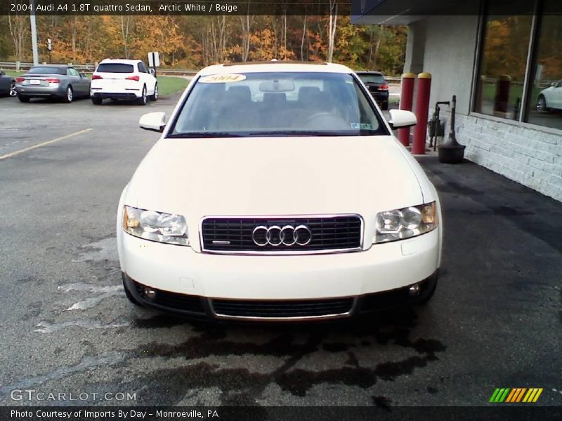 Arctic White / Beige 2004 Audi A4 1.8T quattro Sedan