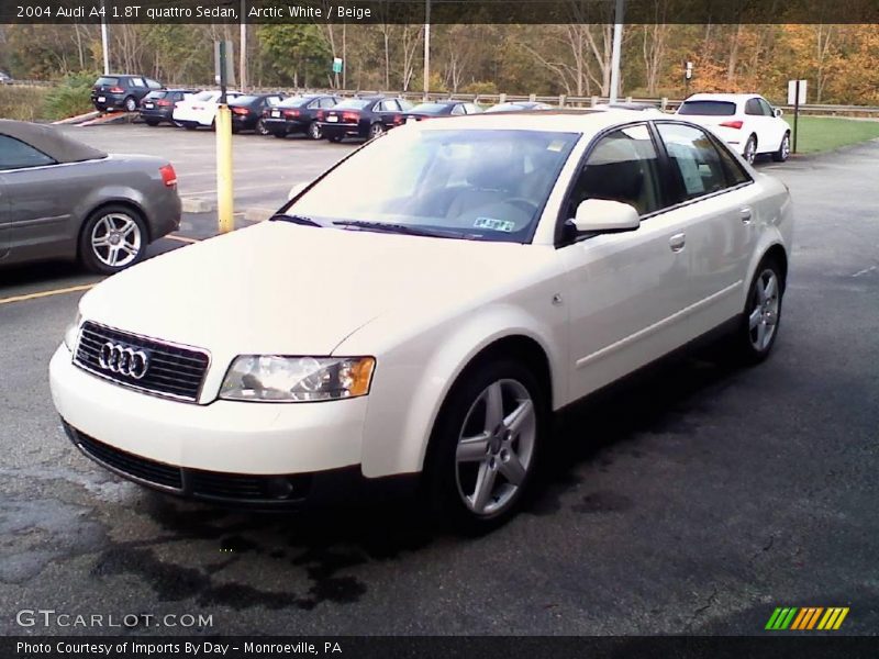 Arctic White / Beige 2004 Audi A4 1.8T quattro Sedan