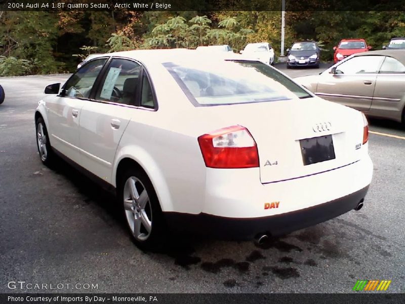 Arctic White / Beige 2004 Audi A4 1.8T quattro Sedan