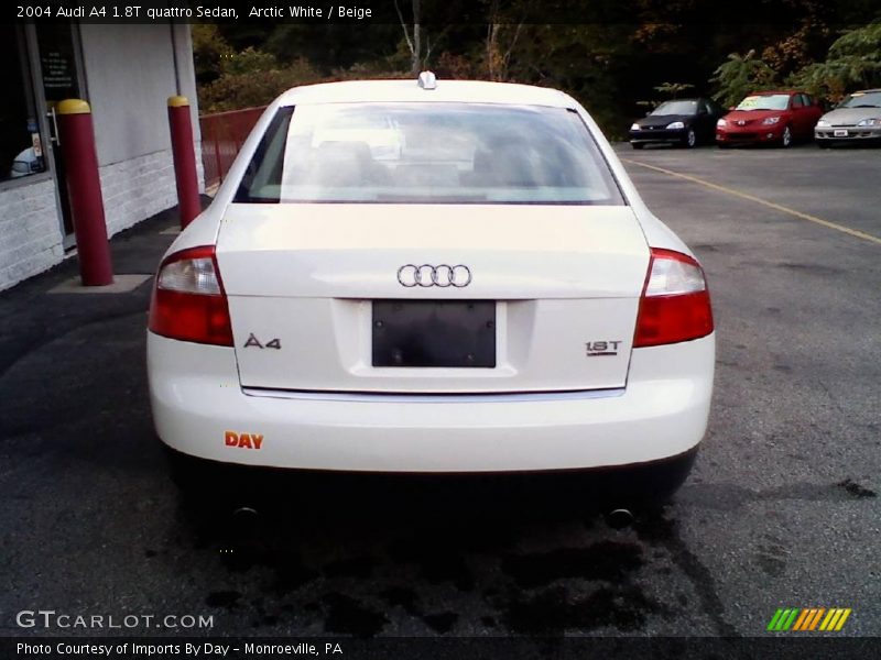 Arctic White / Beige 2004 Audi A4 1.8T quattro Sedan