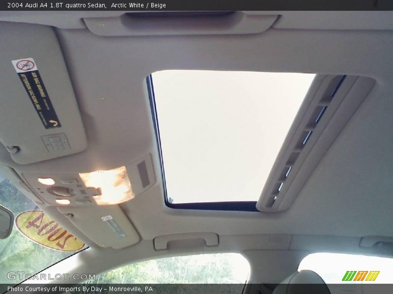 Arctic White / Beige 2004 Audi A4 1.8T quattro Sedan