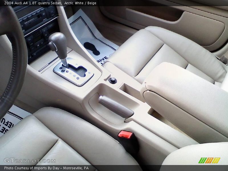 Arctic White / Beige 2004 Audi A4 1.8T quattro Sedan