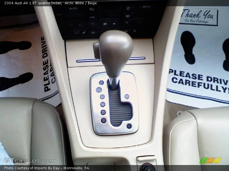 Arctic White / Beige 2004 Audi A4 1.8T quattro Sedan