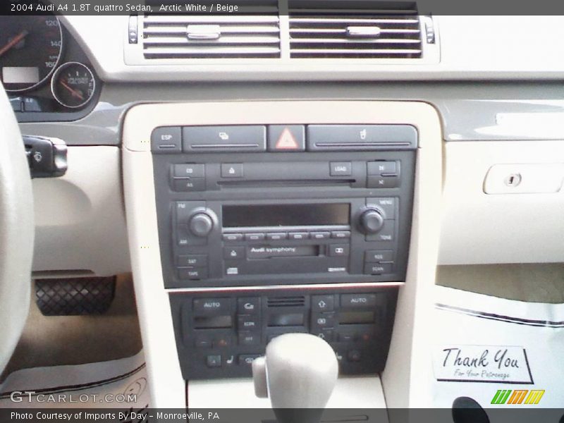 Arctic White / Beige 2004 Audi A4 1.8T quattro Sedan