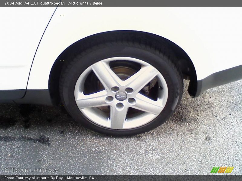 Arctic White / Beige 2004 Audi A4 1.8T quattro Sedan