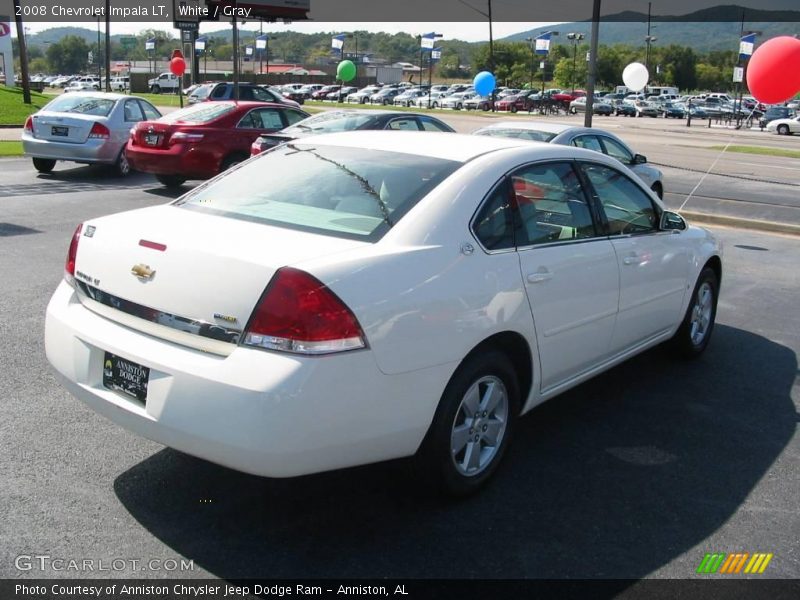 White / Gray 2008 Chevrolet Impala LT