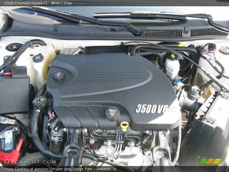 White / Gray 2008 Chevrolet Impala LT