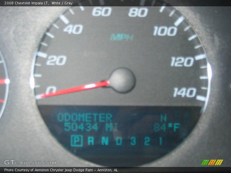 White / Gray 2008 Chevrolet Impala LT