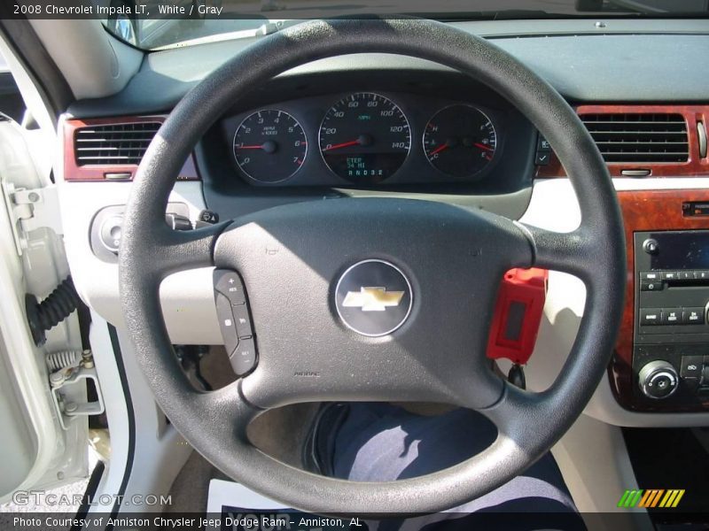 White / Gray 2008 Chevrolet Impala LT